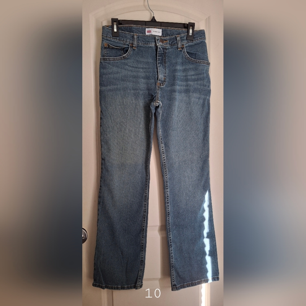 Wrangler‎ classic boot youth boys jeans sz 16 R adjustable waist western cowboy